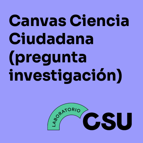 Canvas Ciencia Ciudadana (pregunta investigación)